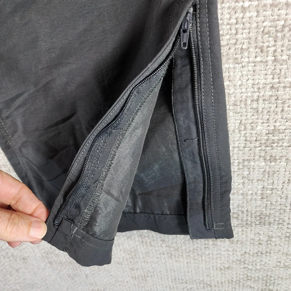 The North Face Convertible Hiking Pants Mens 36x29 Gray Nylon Belted NF0A2WLA